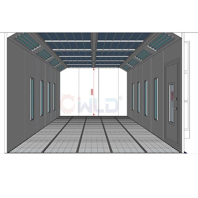 Spray Booth With Photo-Catalytic Oxidation System Cabinet WLD-GY
